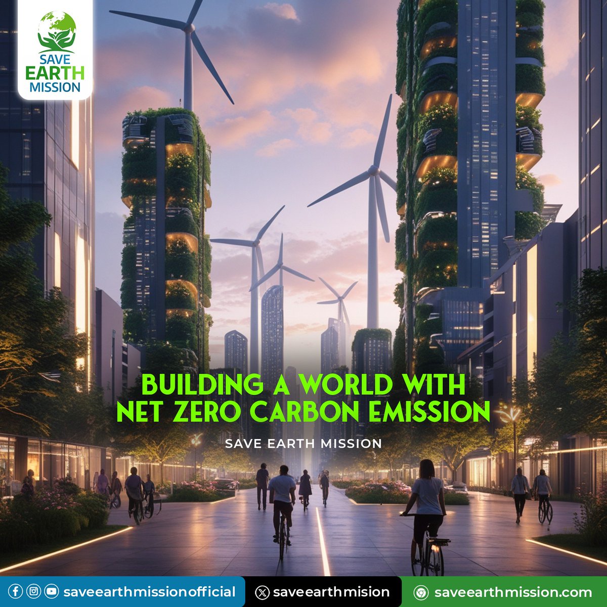 SaveearthMision's tweet photo. A sustainable future starts here. Together, we can build a net-zero world. 🌿🏙️ #NetZeroMission https://t.co/HS0ojGb7rR