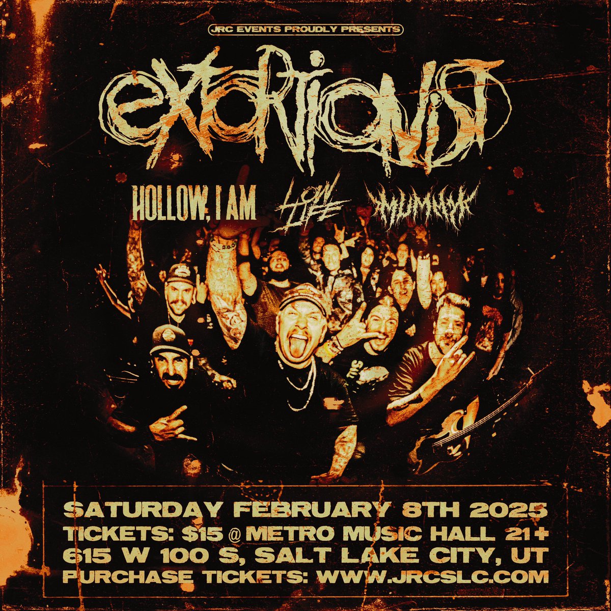 ⚠️ SHOW ANNOUNCEMENT ⚠️

Salt Lake City, Utah 
FEBRUARY 8TH 2025 <a href="/MetroMusicHall/">Metro Music Hall</a> 

Come celebrate our first headlining hometown show of 2025

With <a href="/HOLLOWIAM/">Hollow, I Am</a> <a href="/lowlifeUT/">Low Life</a> &amp; <a href="/mummymetalut/">Mummy</a> 

TICKETS 👇 

24tix.com/event/68572726…