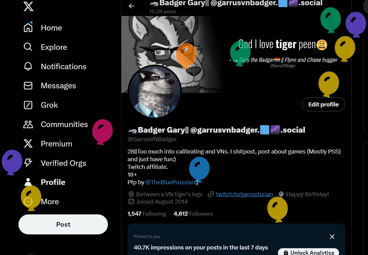 🦡Badger Gary|| @garrusvnbadger.🟦🌌.social tweet media