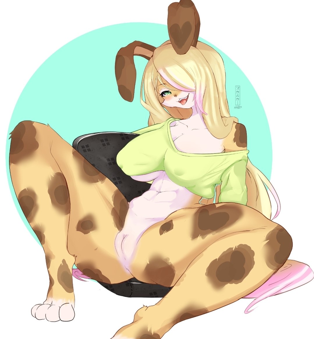TheMemeSmith1's tweet photo. Big thanks to @Skullkers for bringing my bun to life. Cali here is a mix between a rabbit and a leopard (there's a little horse in that family tree too). She may be a laid back party girl, but she's used to getting what she wants. If she catches you, she'll probably be gentle~ https://t.co/OybqUlaibQ