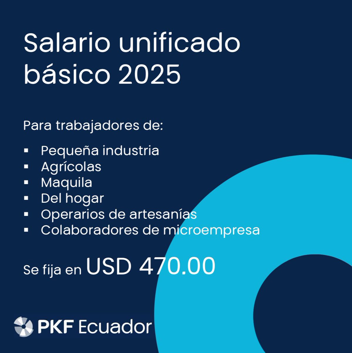 pkfecuador's tweet image. Salario unificado básico año 2025. 

#pkfecuador #Salariobásico #2025 #enero2025 #ecuador