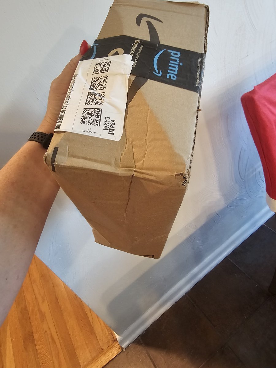 MathNerdCoop's tweet image. This is how my package was delivered today. Do better, @amazon!