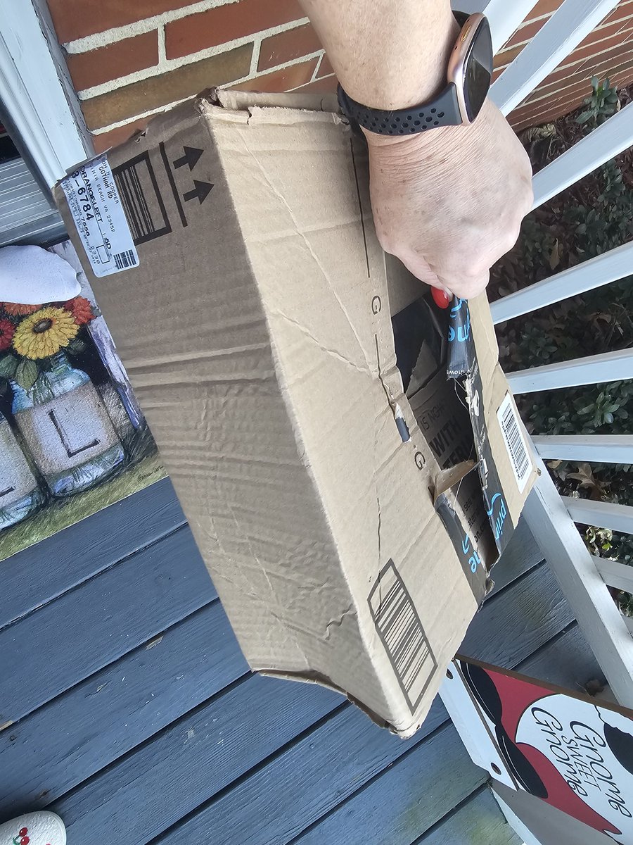 MathNerdCoop's tweet image. This is how my package was delivered today. Do better, @amazon!