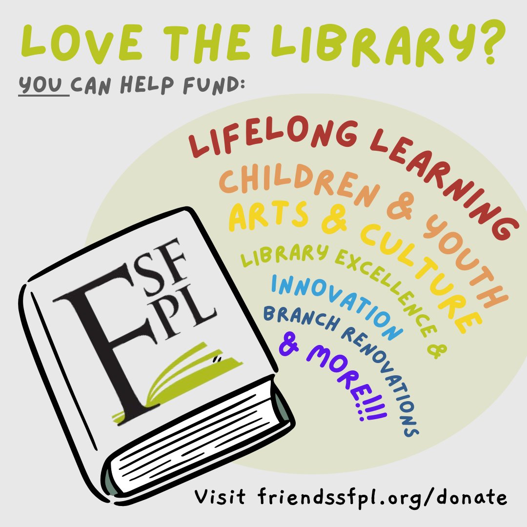 📚✨ As we step into 2025, we’re filled with gratitude for your support and excited for what’s ahead! Your tax-deductible gift makes a difference. 💛 #SupportSFPL #LibraryLove #FriendsSFPL

👉 Donate now: friendssfpl.org/donate