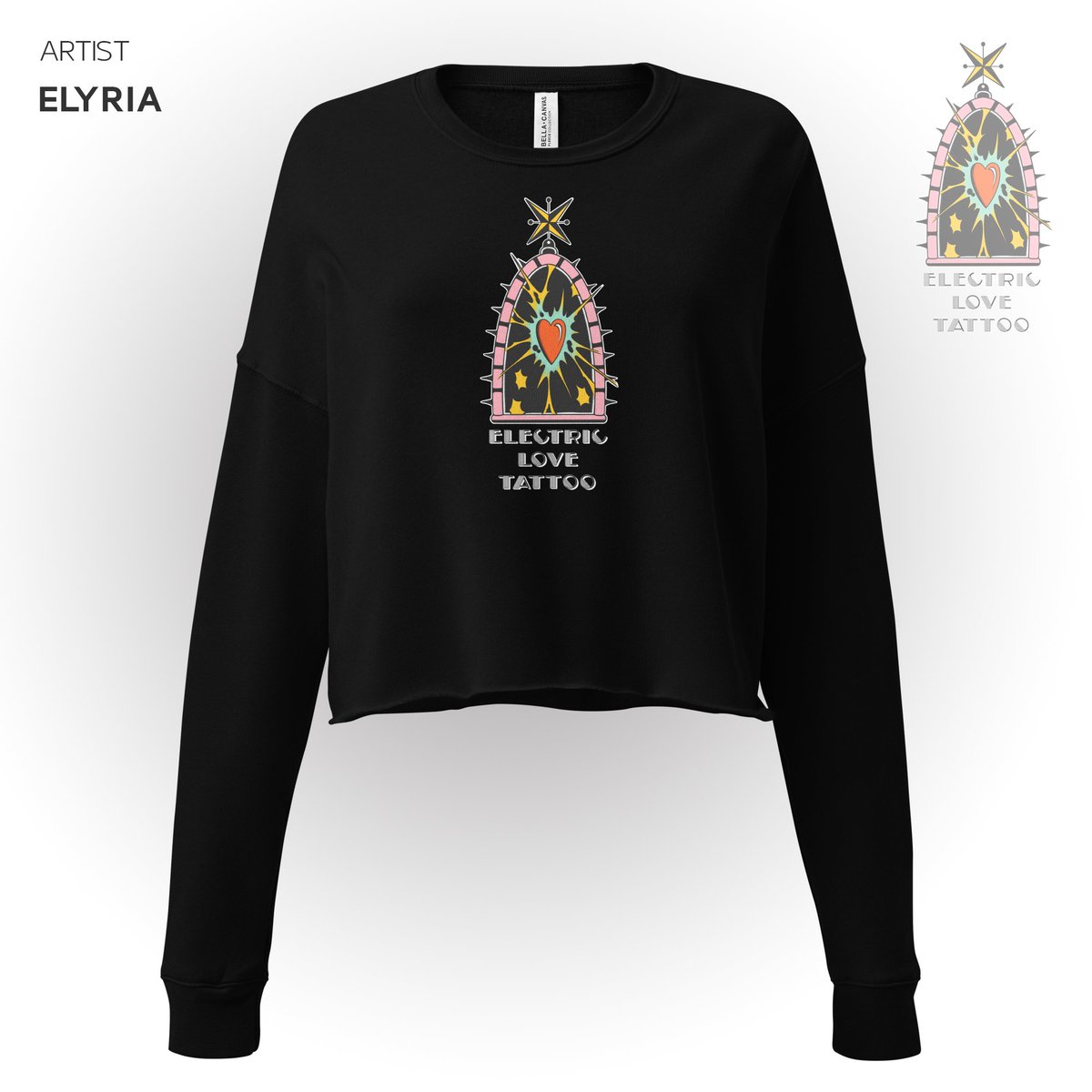 Electric Love Portal
Women’s Cropped Sweatshirt by <a href="/Elyriamysteria/">Elyria</a> 

Merch in a blink. 👇🏽