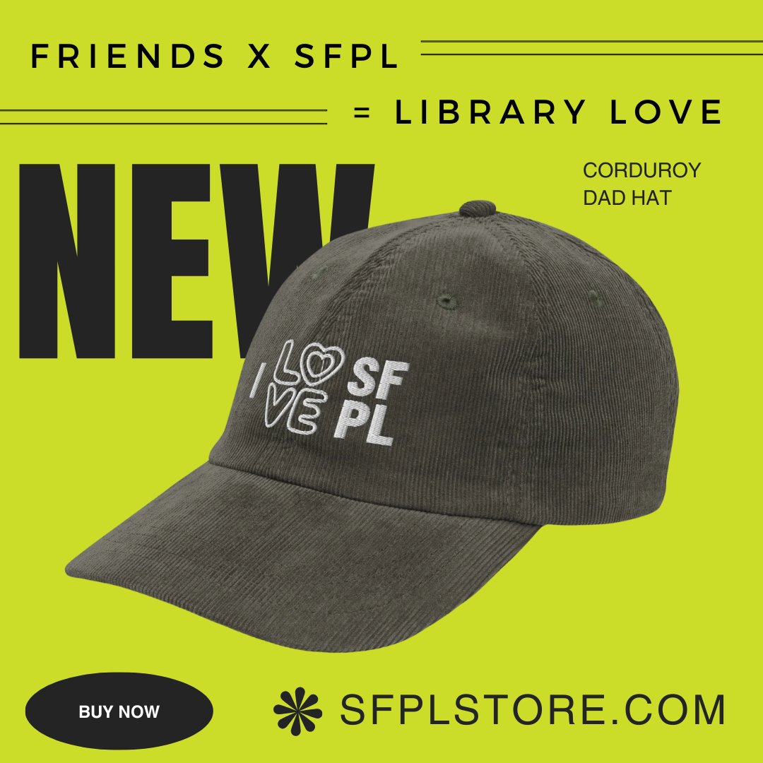 It’s here! 🤩 Friends of the SFPL is thrilled to introduce the SFPL Store—a one-stop shop for celebrating all things SFPL, Friends, San Francisco, and, of course, library love! ❤️📚 🎁 Find the perfect item for your favorite library lover at SFPLstore.com.