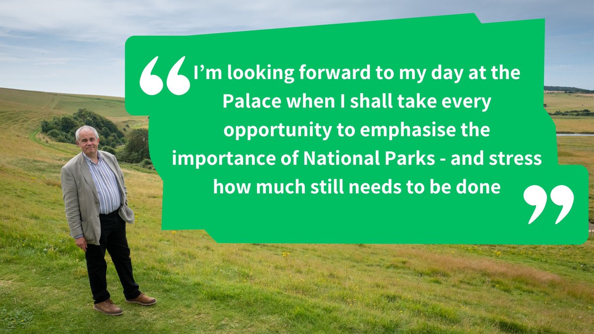 Congratulations to Trevor Beattie, the long-serving former Chief Executive of the Authority who is receiving an MBE for services to the natural environment 😊 

Trevor says: "It's recognition of all that has been achieved by the brilliant team at the South Downs National Park."
