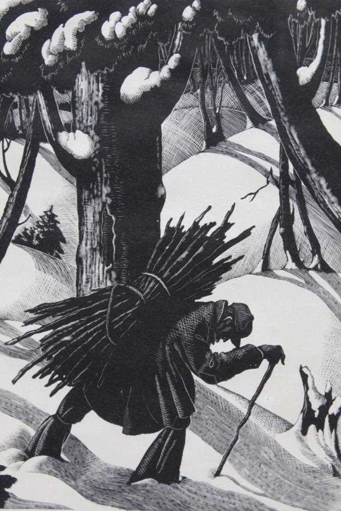 'Winter'  woodcut by UK printmaker Clare Leighton (1898-1989) #WomensArt