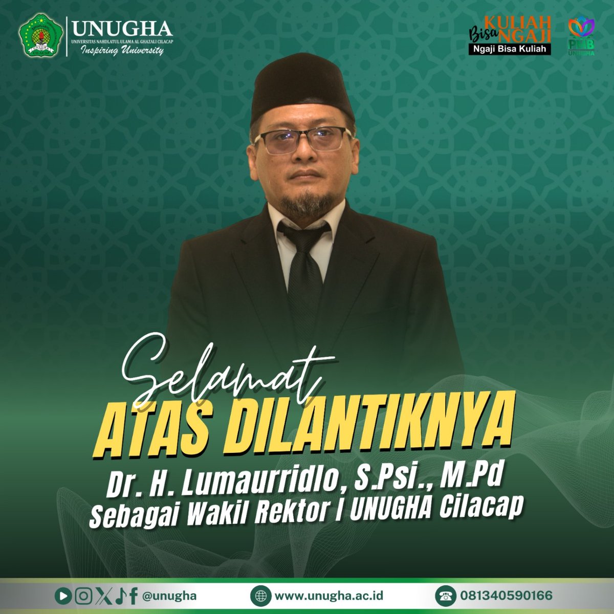 unugha's tweet photo. Pimpinan dan Satuan Tugas Baru 
Di lingkungan UNUGHA
#selamatdansukses https://t.co/wCwRfcyxyr