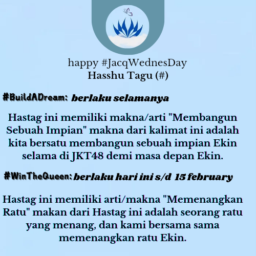 JacquelyNation's tweet photo. Selamat siang sobat, 

Informasi mengenai hastag official MintyKin jangan lupa untuk digunakan yah.. 

Sebagai tanda dukungan untuk Ekin.

#BuildADream #WinTheQueen https://t.co/25pnQ4BjEJ