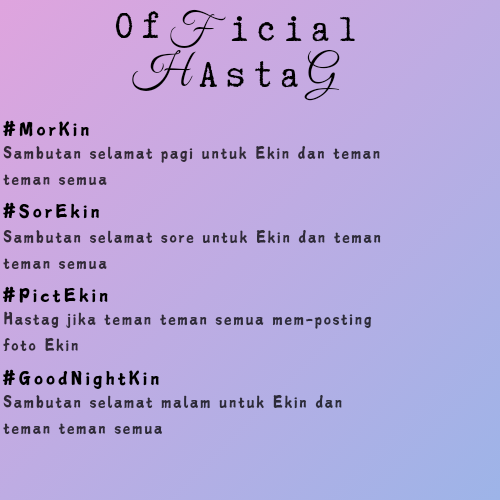 JacquelyNation's tweet photo. Selamat siang sobat, 

Informasi mengenai hastag official MintyKin jangan lupa untuk digunakan yah.. 

Sebagai tanda dukungan untuk Ekin.

#BuildADream #WinTheQueen https://t.co/25pnQ4BjEJ