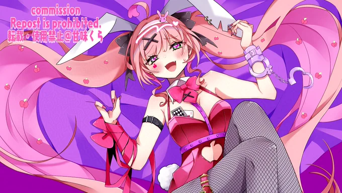 どやちゃんの【ラビットホール】歌ってみたMVイラスト制作させていただきまちた!(U ∩'ᴗ'///U)ご依頼ありがとうございました!(n*'ω`*n)#有償依頼 