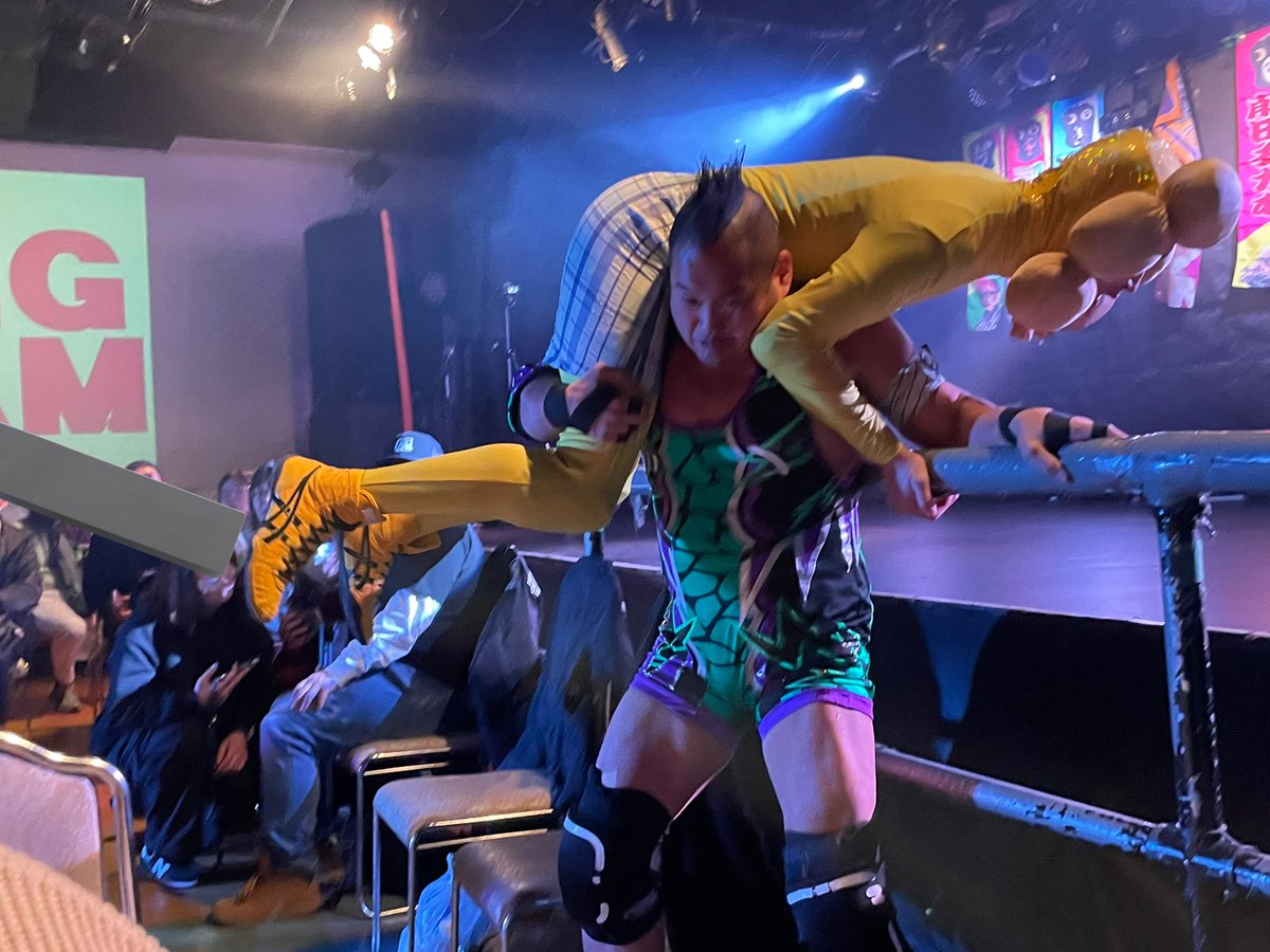 rthtmtt's tweet photo. 世界の入江が高松モンスターにー!
#UDONプロレス
#KOS2024
#入江茂弘 https://t.co/oEiMCJSCne