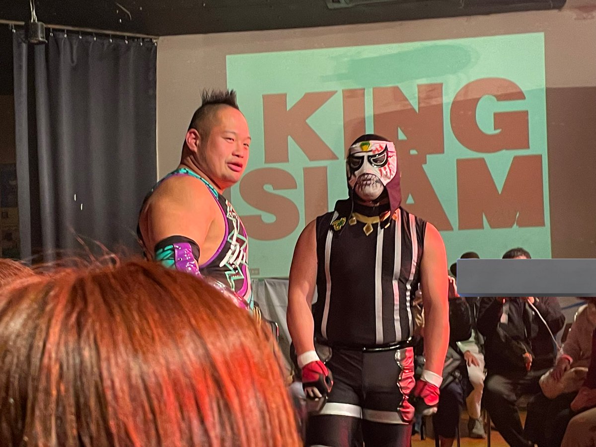 rthtmtt's tweet photo. 世界の入江が高松モンスターにー!
#UDONプロレス
#KOS2024
#入江茂弘 https://t.co/oEiMCJSCne