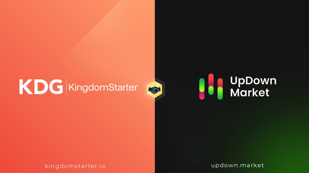📢 KingdomStarter &amp; @updown_web3 Announce a Strategic Partnership

♻️UpDown Platform transforms crypto price predictions into competitive real-time games like Crypto Prediction and Futures, where players go head-to-head, making predictions and leveraging their bets.

Partnership