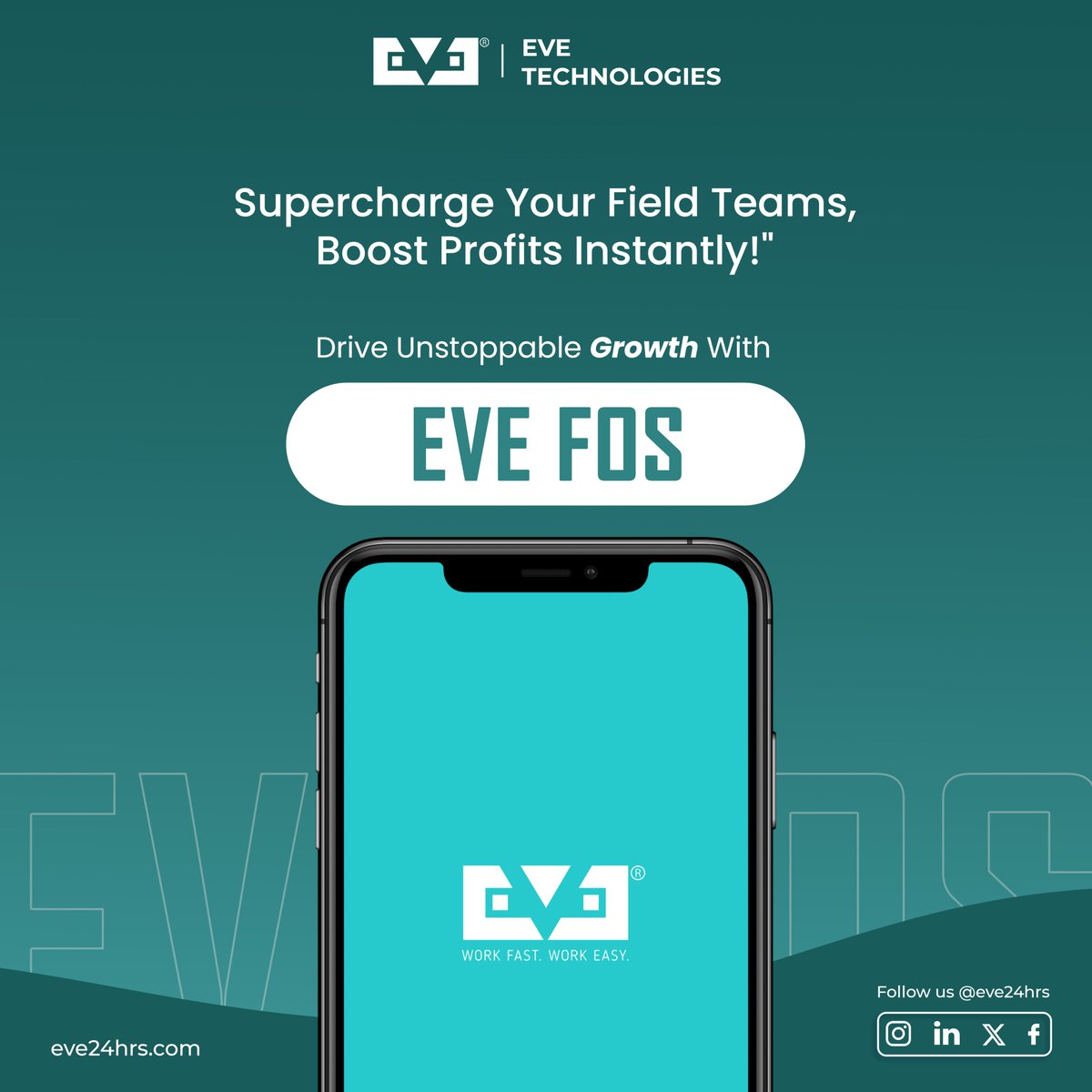 EveTechofficial's tweet image. 🚀 Empower your field teams with the ultimate edge!
💼 With EVE FOS, drive efficiency, boost profits, and achieve unstoppable growth.
👉 It&apos;s time to work fast and work easy!

#EVEFOS #FieldManagement #BoostProductivity #GrowWithEVE