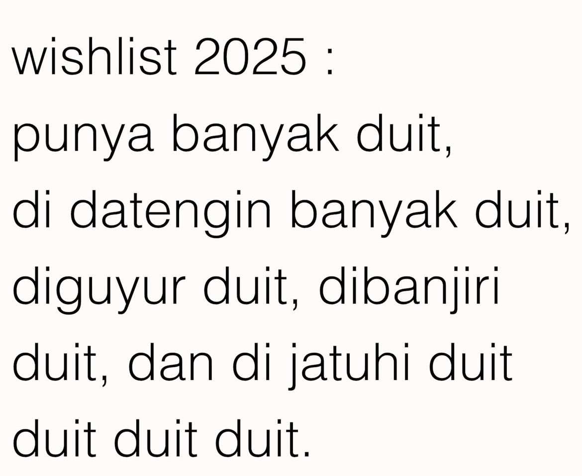 banyak duit, bahagia dan sehat selalu, aamiin.