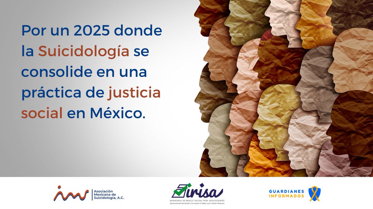 La #SuicidologíaCrítica como una práctica de #justiciasocial en nuestro país es nuestra visión en la Asociación Mexicana de Suicidología para este 2025.
