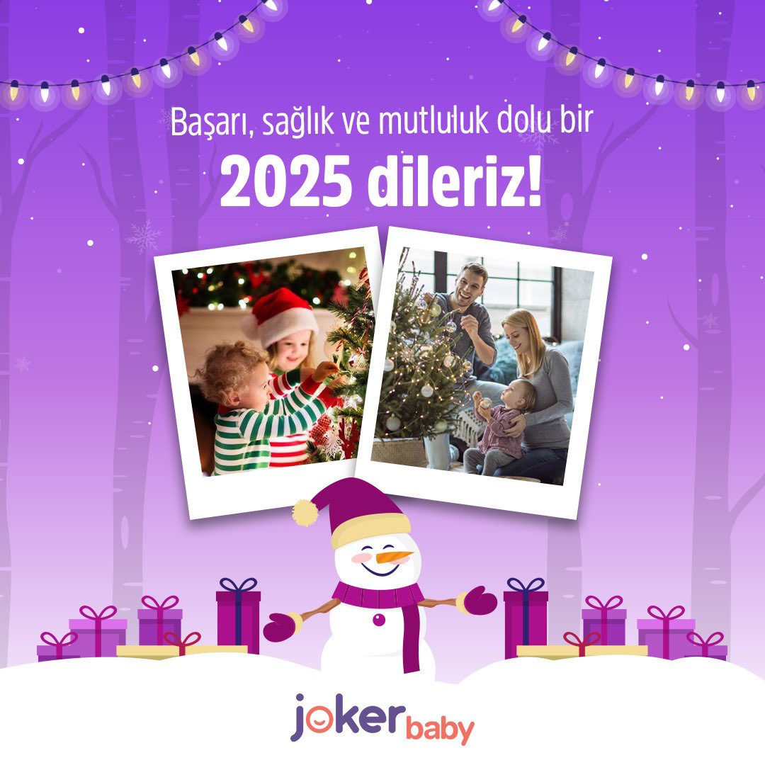 Hayallerinizi gerçekleştireceğiniz, başarı, sağlık ve mutluluk dolu bir yıl dileriz. Hoş geldin 2025! 🌟

#JokerBaby #YeniYıl #MutluYıllar