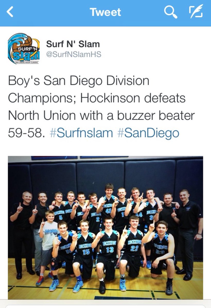 TPfive55's tweet photo. Throwback to the 2013 @SurfNSlamHS Champions…Hockinson HS. 
Here is the game winning 3-pointer (running Valpo to perfection). 
Thanks to every player/coach/parent that made the trip one of my favorite memories as a coach! https://t.co/heY04XJsmg