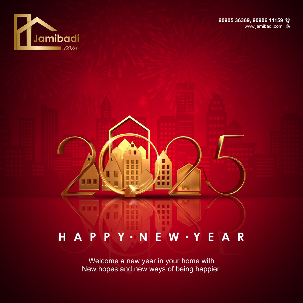 jamibadi_ofc's tweet photo. New Year Wishes from Jamibadi✨

May this year bring new opportunities, exciting ventures, and a home filled with happiness. Here's to new beginnings, beautiful spaces, and dreams coming true in 2025!🏡

#Jamibadi #HappyNewYear #newyear2025 #NewBeginnings #bestwishestoall https://t.co/vZzfPWCZpn
