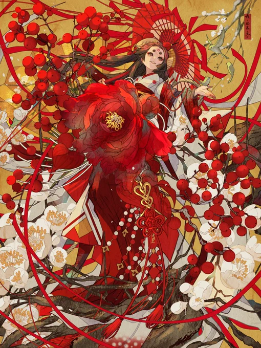 #2024年自分が選ぶ今年の4枚綺麗と怖いイラスト、半分ずつ 