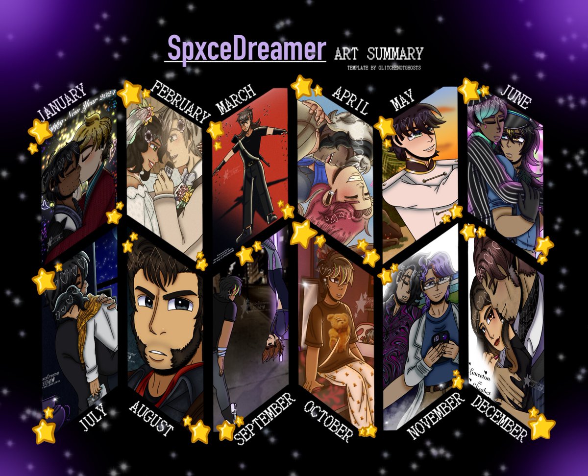 SpxceeDreamer's tweet photo. And with that, the 2024 season comes to an end 💜✨

[Template Credit to:] GlitchedNotGhosts on Tumblr 

#Art #Artist #ArtistsonTwitter #OCArtist #OC #OCs #Multifandom #Fandom #FandomOC #FandomOCs https://t.co/tInChVjj1z