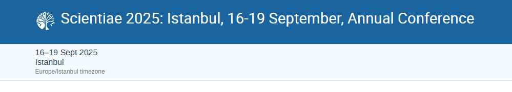 We are thrilled to announce the Call for Papers for Scientiae 2025: Annual Conference, which will be held from 16 to 19 September 2025 in Istanbul, Türkiye, hosted by the Department of the History of Science at Istanbul University.

For more information: eventedebiyat.istanbul.edu.tr/event/2/overvi…
