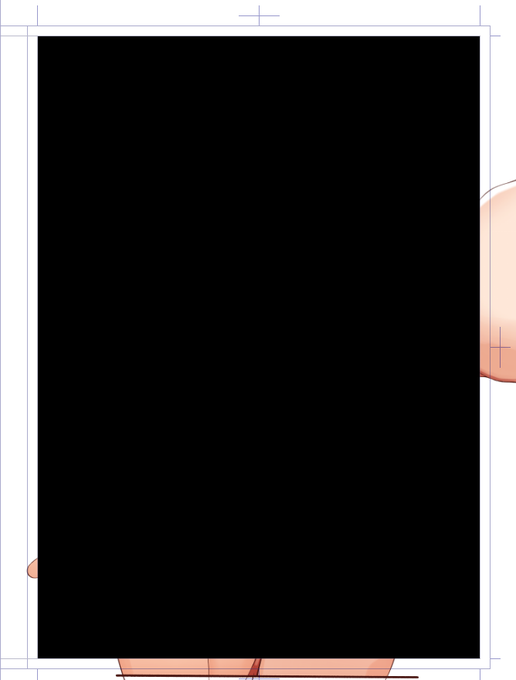 絵を描くときに 印刷の都合上 実際に本になる部分の外も描いてて そんで切り落とされてるんですね 食パンの耳みたいに これがそれです 