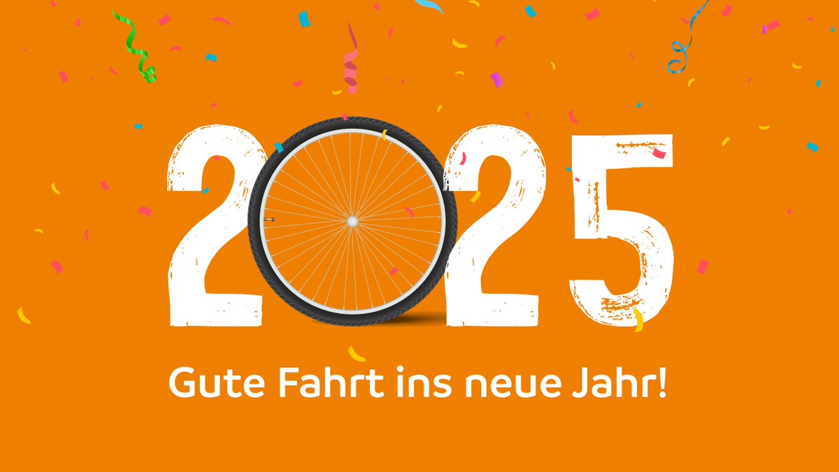 Gute Fahrt ins neue Jahr! 🎉 Wir wünschen euch einen guten, sturzfreien Rutsch! Perfekte Gelegenheit, den ersten guten Vorsatz abzuhaken: Jetzt für 19€ im 1. Jahr ADFC-Mitglied werden! 😄👉 adfc.de/winteraktion
