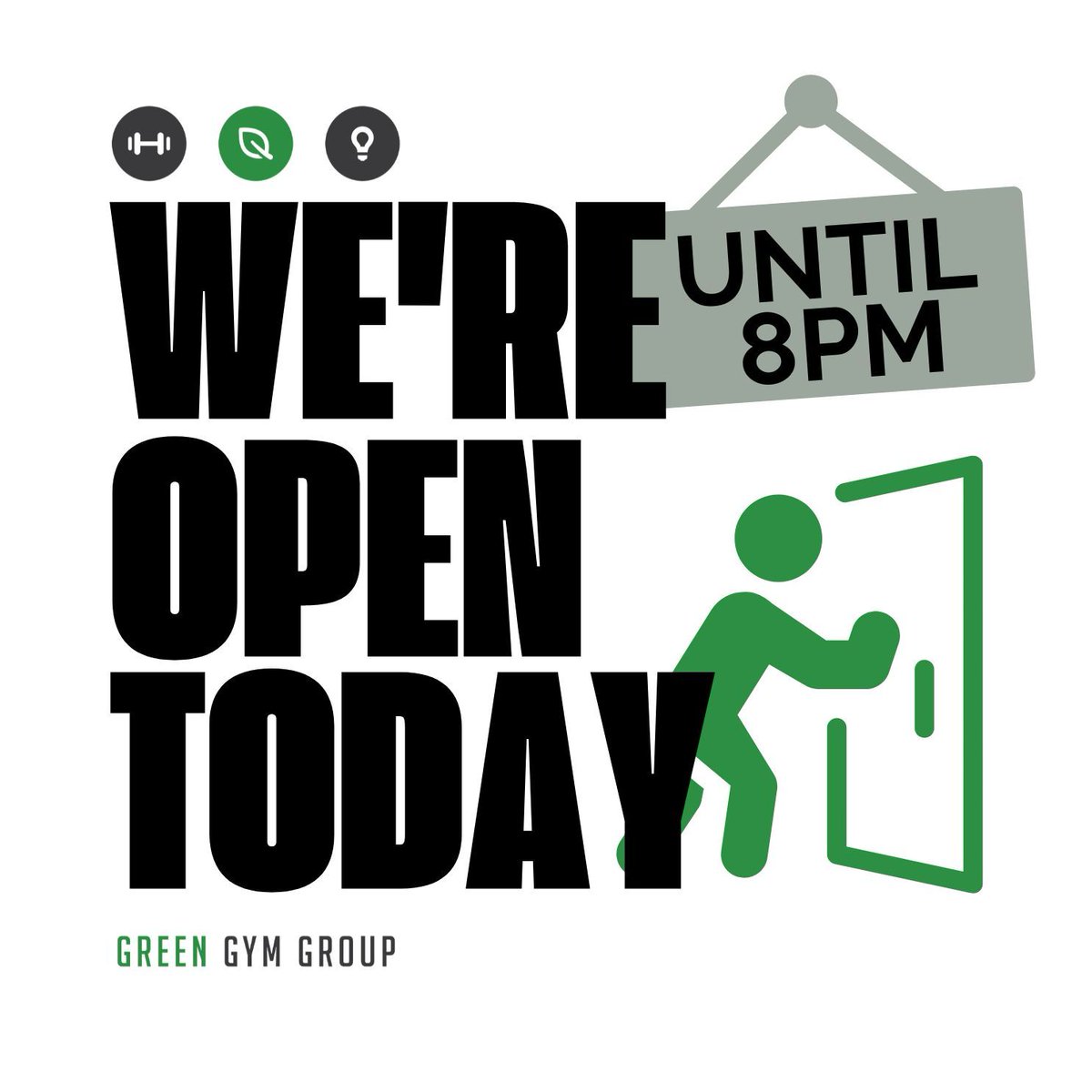 We’re open until 8 PM today! 🕗 Plenty of time to hit the gym and crush those goals. 💪 Small. Private. Inclusive—your space to focus on YOU.

⏰ Morning, noon, or night, we’re here for you. #GreenGymGroup #BrightonFitness #WorkoutTime