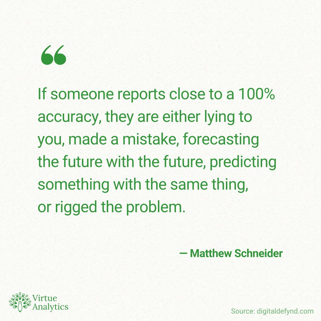 virtueanalytics's tweet image. When someone claims near-perfect accuracy, it&apos;s time to raise an eyebrow. 🤔

Either they’ve mastered time travel, accidentally used the answer key, or rigged the game entirely. 🚩

Data isn’t about perfection; it’s about direction. Keep it real, folks!

#DataHumor #TechInsights