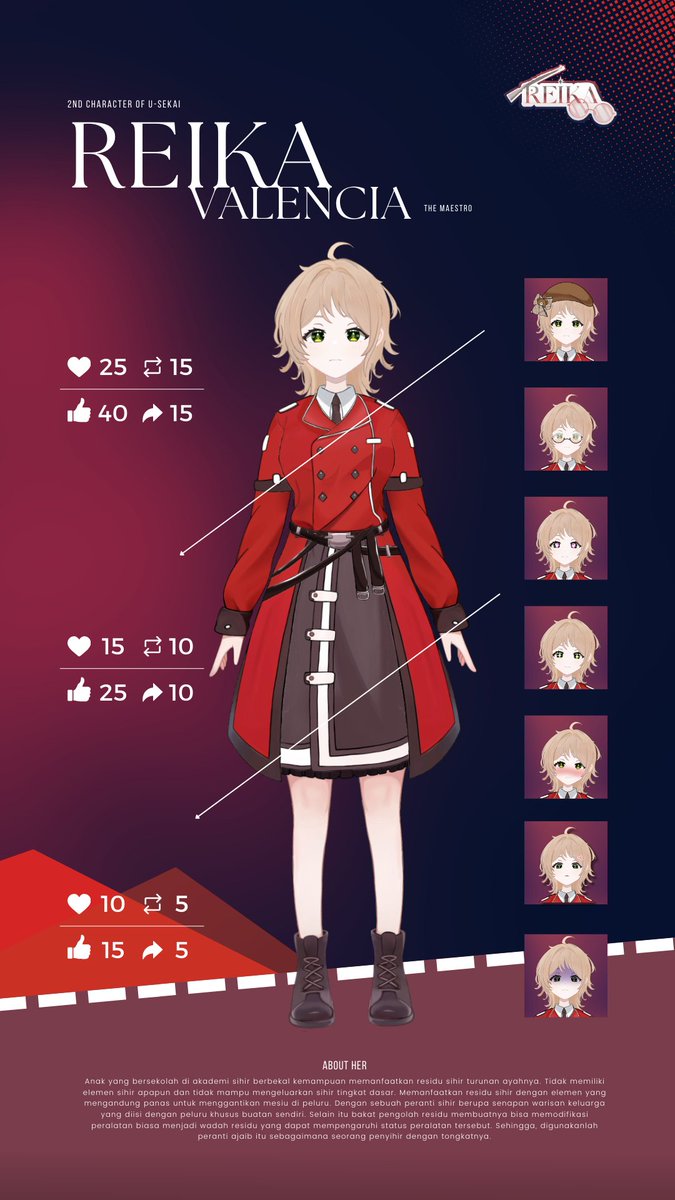 💥DUARRRR REVEALED!!!✨✨

"REIKA VALENCIA", spesialis ketok magic peranti sihir udah unlocked ya desainnya‼
Cakep ngga? Cakep ngga? 
Yang bilang engga ku-ketok nanti 
🔨(・`ω´・)

Stay tuned ya buat debut streamnya manteman!
And sekali lagi, ARIGATHANKS GOZAIMWACH!!!
o(≧▽≦)o