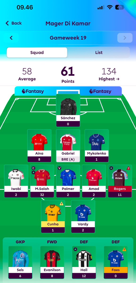 magerdikamar's tweet photo. Jaraaang bench pointnya gede @OfficialFPL tai https://t.co/GQOO1HPBO9
