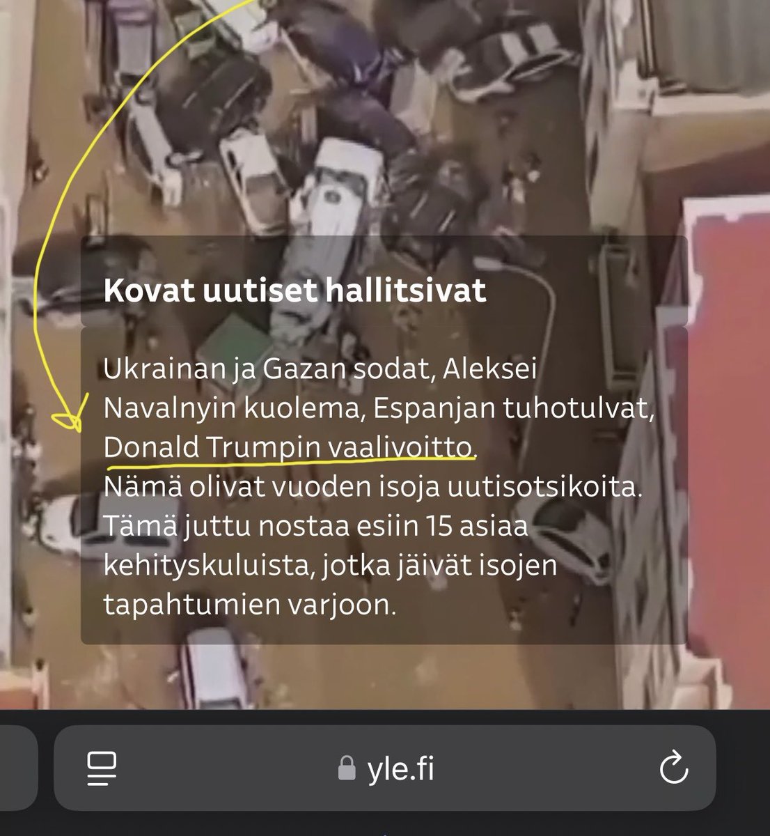 SebastianTyne's tweet image. Miksi Yle tekee propagandaa päivästä toiseen?

Miten nämä jutut voivat yksinkertaisesti mennä toimituksesta läpi?

Tässä jutussa kerrotaan, kuinka myös hyviä asioita tapahtui vuonna 2024.

Mutta sitä ennen muistutetaan, mitä huonoa tapahtui.

Narratiiviniputuksella Trumpin…