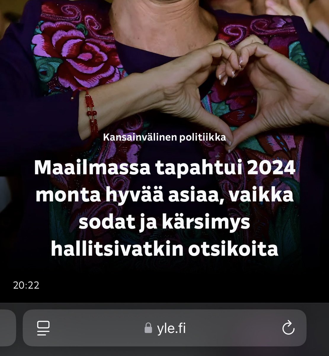 SebastianTyne's tweet image. Miksi Yle tekee propagandaa päivästä toiseen?

Miten nämä jutut voivat yksinkertaisesti mennä toimituksesta läpi?

Tässä jutussa kerrotaan, kuinka myös hyviä asioita tapahtui vuonna 2024.

Mutta sitä ennen muistutetaan, mitä huonoa tapahtui.

Narratiiviniputuksella Trumpin…