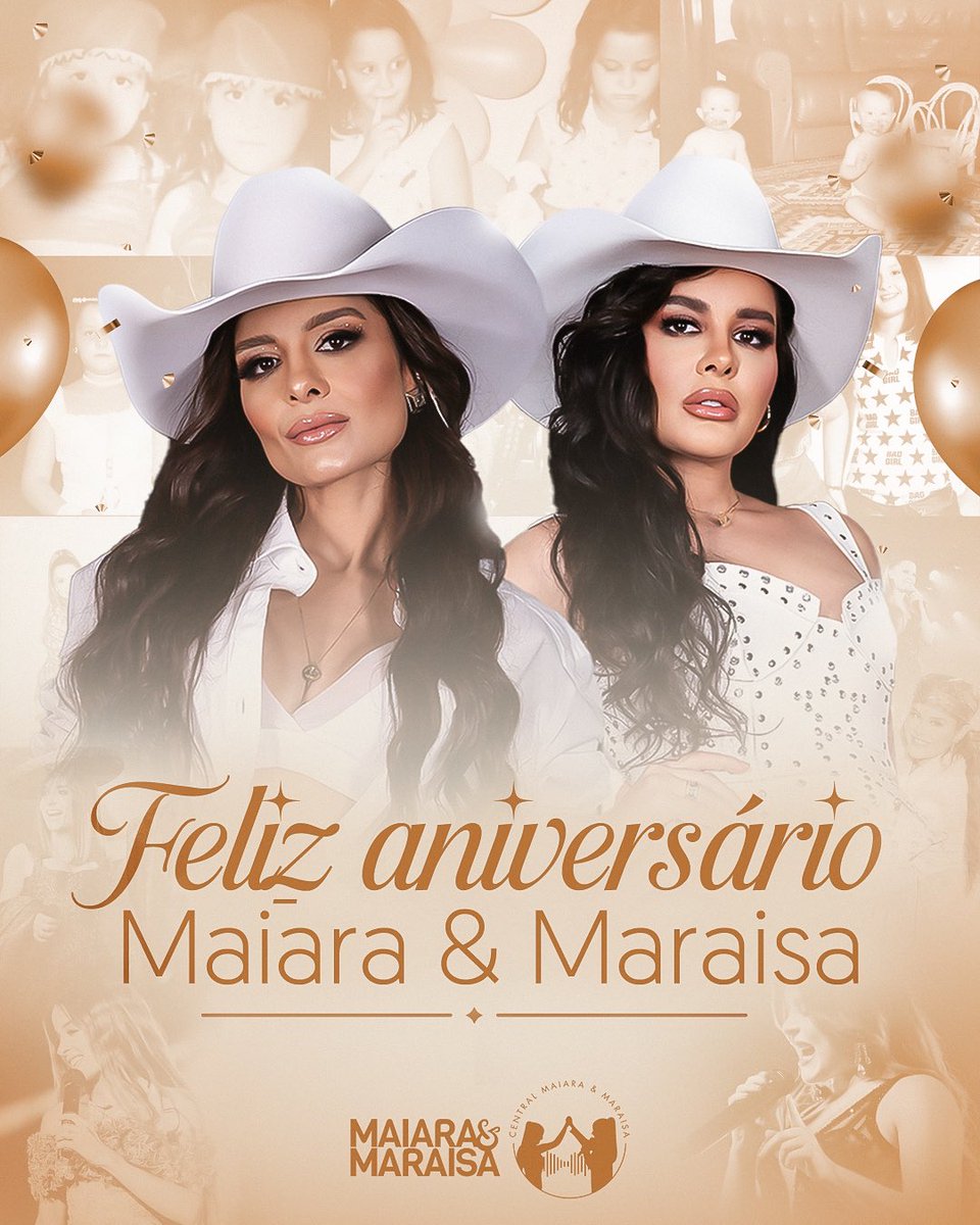 37 anos de histórias, sonhos e conquistas que nos inspiram a acreditar na vida e no amor. 

Feliz aniversário, Maiara e Maraisa! ❤️

Que este novo ciclo seja tão grandioso quanto tudo o que vocês são para o mundo. 

BDAY MAIARA E MARAISA