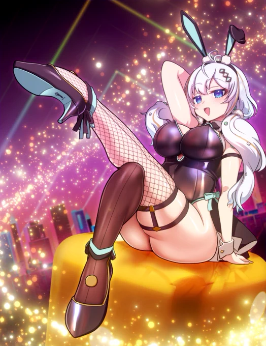 ラストはバニーシロちゃん 今年一番反応をいただいた一枚 新衣装にみんながメロメロ〜 来年もたくさんいろんなイラストが描けたらいいなぁ