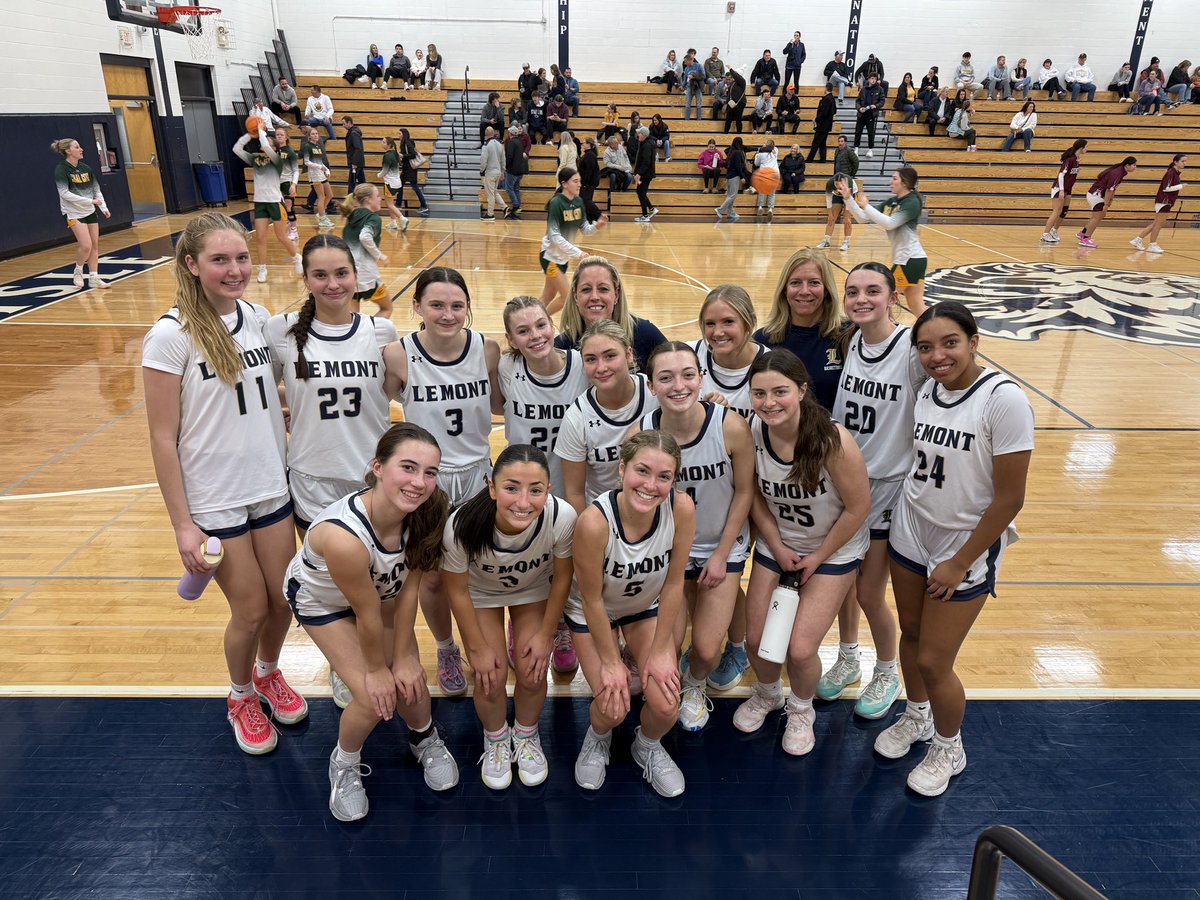 Lemont with the 55-25 victory over Lisle to move to 7-6 on the year! Lemont was led by Lexi Reyna with 14 and Mags Mikroulis and Jess Windstrup added 10 a piece. #ALLIN