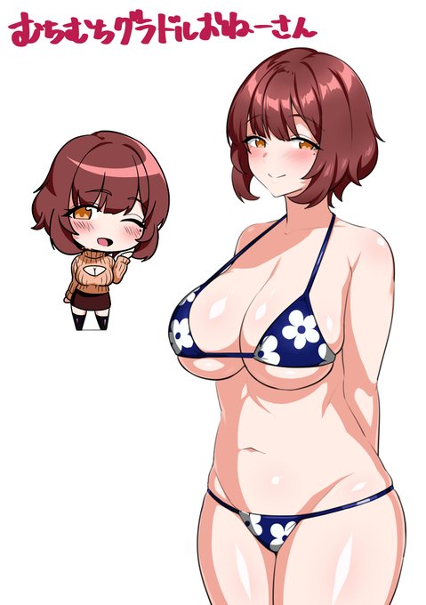 何も考えずに描いたお姉さんです。 