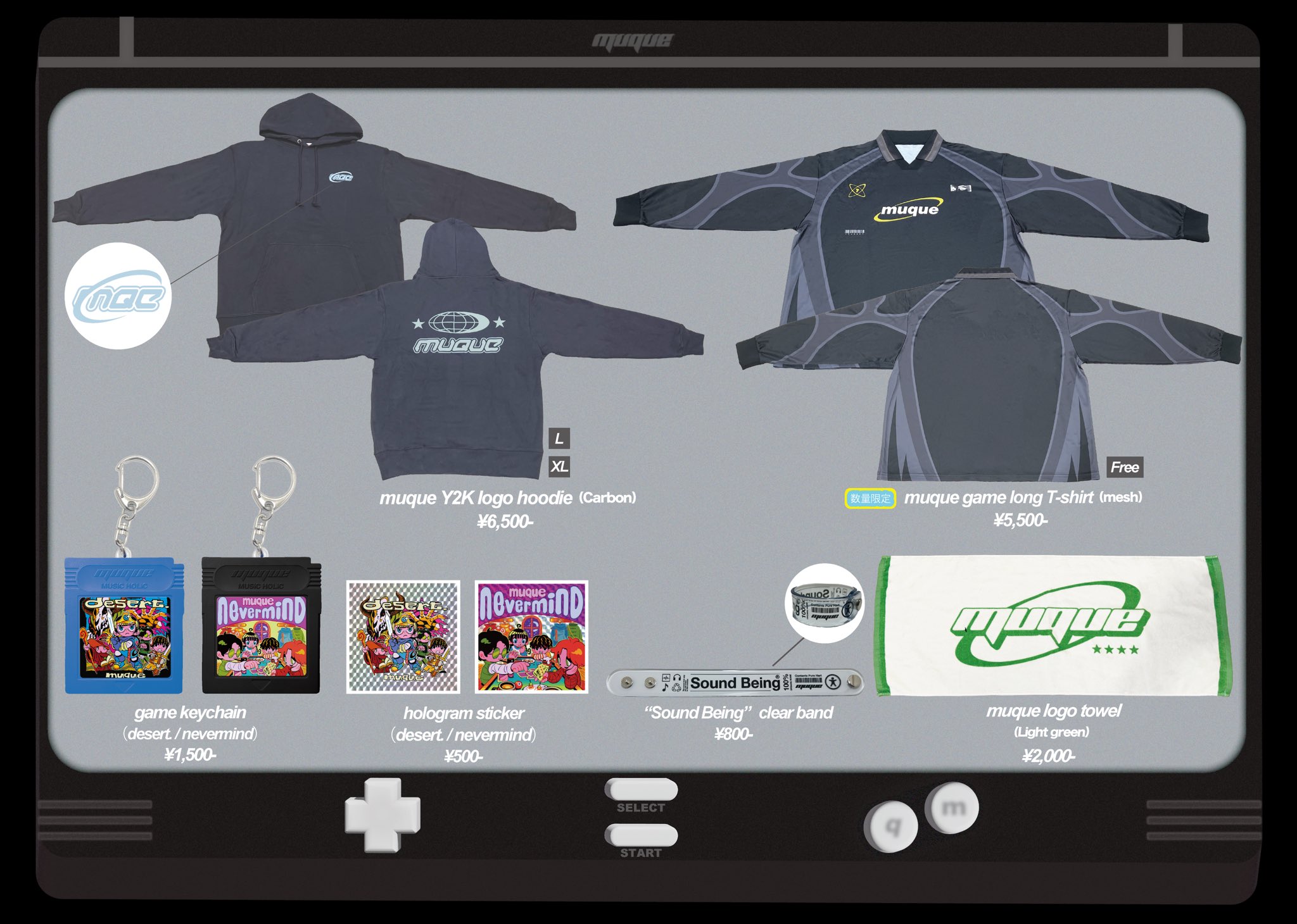 muque ゲーム ロングTシャツ ミュージシャン muque game long T