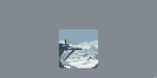 SalamiChild's tweet image. Polar lookout station @Pixel_Dailies #pixel_dailies #ViewingPlatform