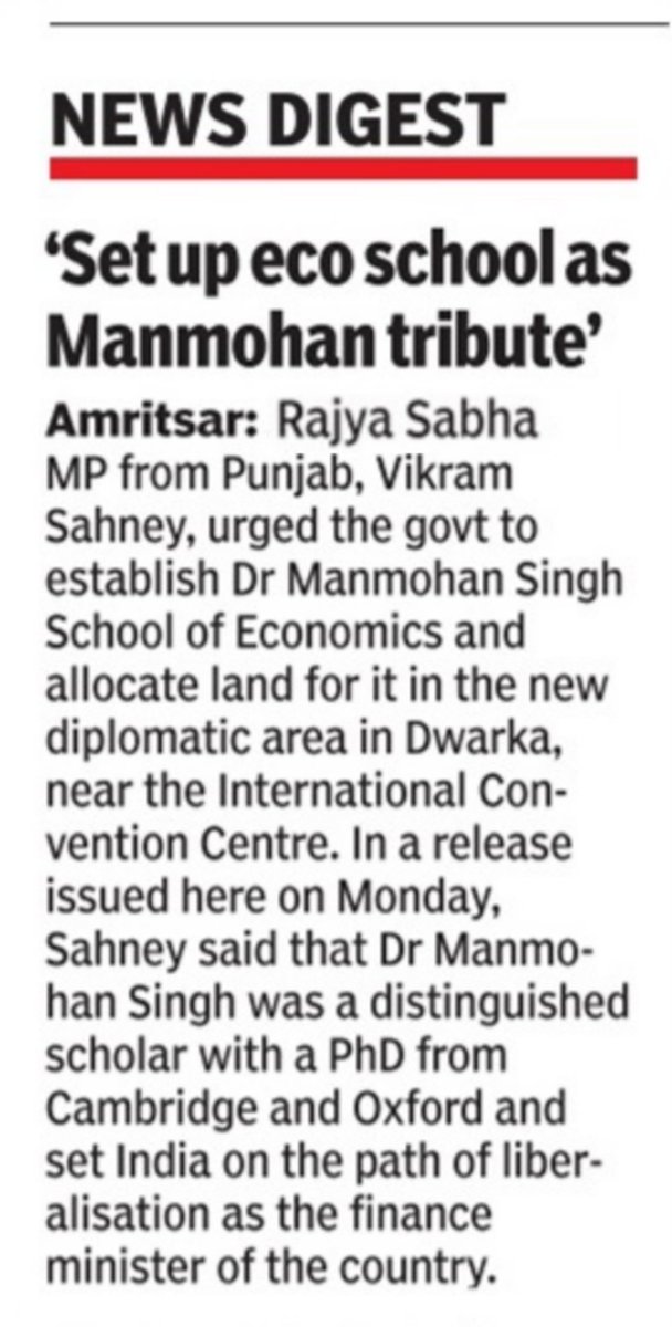 gurdeepsikri's tweet photo. Rajya Sabha MP @vikramsahney demanded setting up the Dr. Manmohan Singh School of Economics to honor his legacy as a visionary economist who steered India towards liberalization as a center of learning to inspire youth. #DrManmohanSingh #vikramsahney https://t.co/iBk9jRtPu5