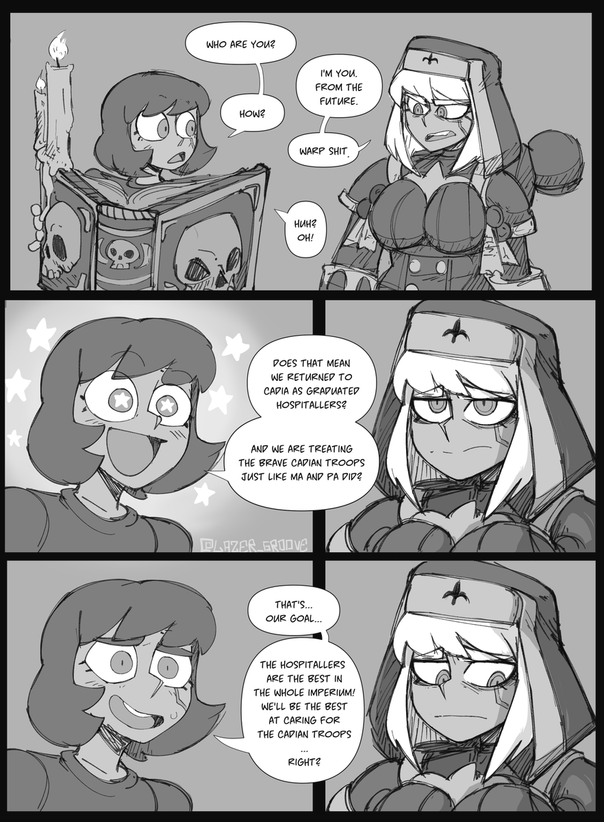 lazer_groove's tweet photo. I don't think she's ever going back, bros.

Vanripper style is pretty fun to sketch in, ngl. https://t.co/z2VoahQMBn