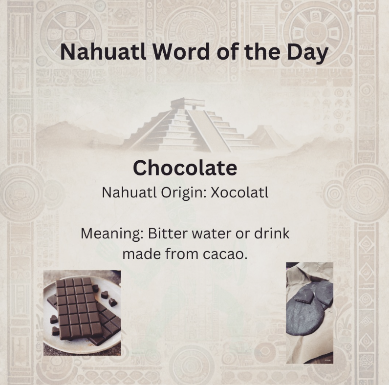balche12552's tweet photo. #nahuatl word of the day! #chocolate https://t.co/GpEk31VjBN