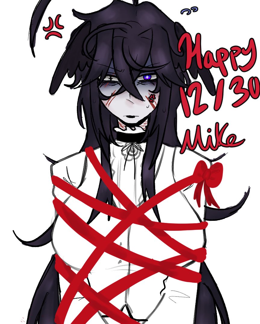 emptiedmorgue's tweet image. / im  lazy to  color  inthe  rest  lol  happy  bday  mike  @fmcide