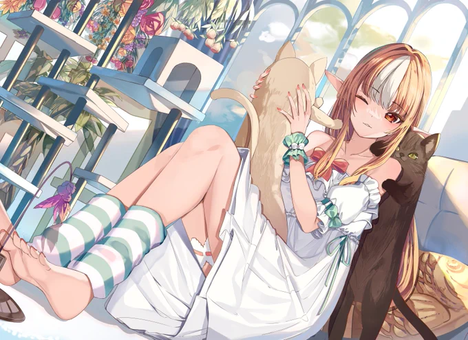 #2024年自分が選ぶ今年の4枚 1.キュアワンダフルとキュアフレンディ2.キュアフレア(衣装予想)3.フレア(猫お迎え)4.フレア(小物がんばった) 