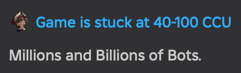 according to Roblox this is not constructive and valid feedback