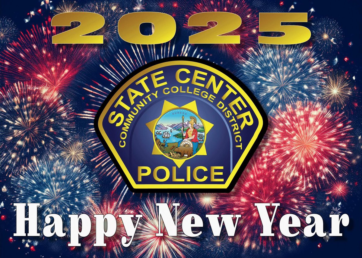 🎉Happy New Year from SCCCD PD🎉

As we welcome 2025, we’re excited for a year filled with growth, safety, and continued collaboration with our SCCCD community. 

Wishing all our students, faculty, staff, and community members a safe, happy, and successful New Year! 
<a href="/SCCCD/">SCCCD</a>