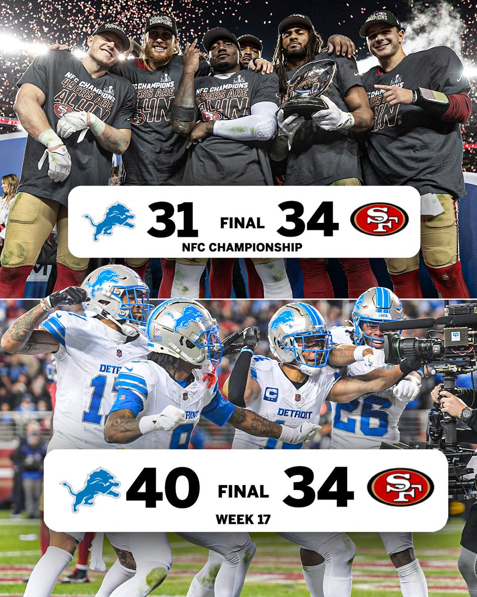 DETROIT GETS ITS REVENGE ON SAN FRANCISCO IN A REMATCH OF LAST SEASON'S NFC CHAMPIONSHIP GAME 🔥
